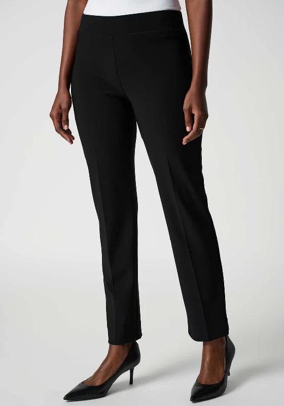 Joseph Ribkoff Straight Leg Trousers, Black Trousers fashionable trendy