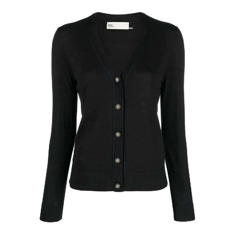 Tory Burch Sweaters Black Hooded Caped Shawl Collar