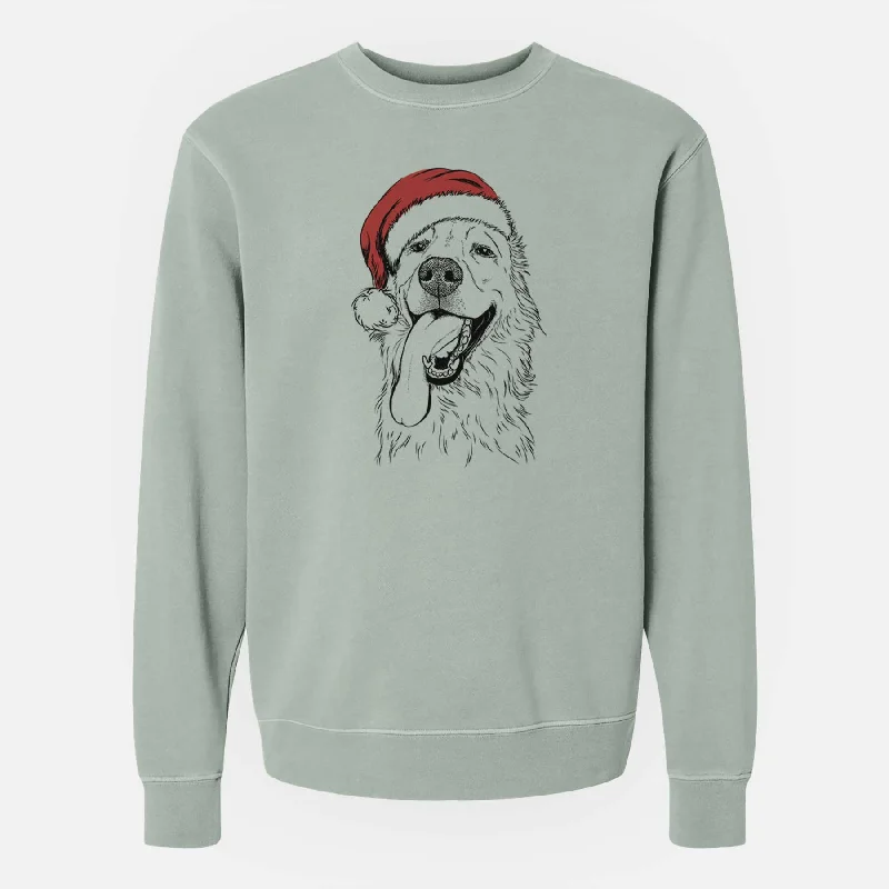 Christmas Lights Ranger the Mixed Breed - Unisex Pigment Dyed Crew Sweatshirt Hoodie with Ribbed Hem Stretchable Secure