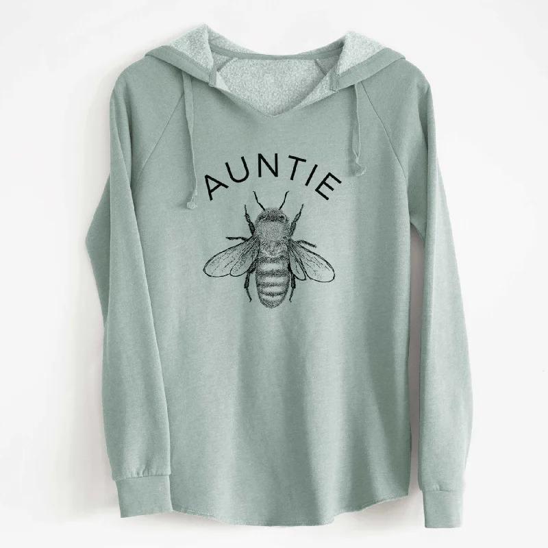 Auntie Bee - Cali Wave Hooded Sweatshirt Hoodie with Hem Detail Decorative Unique