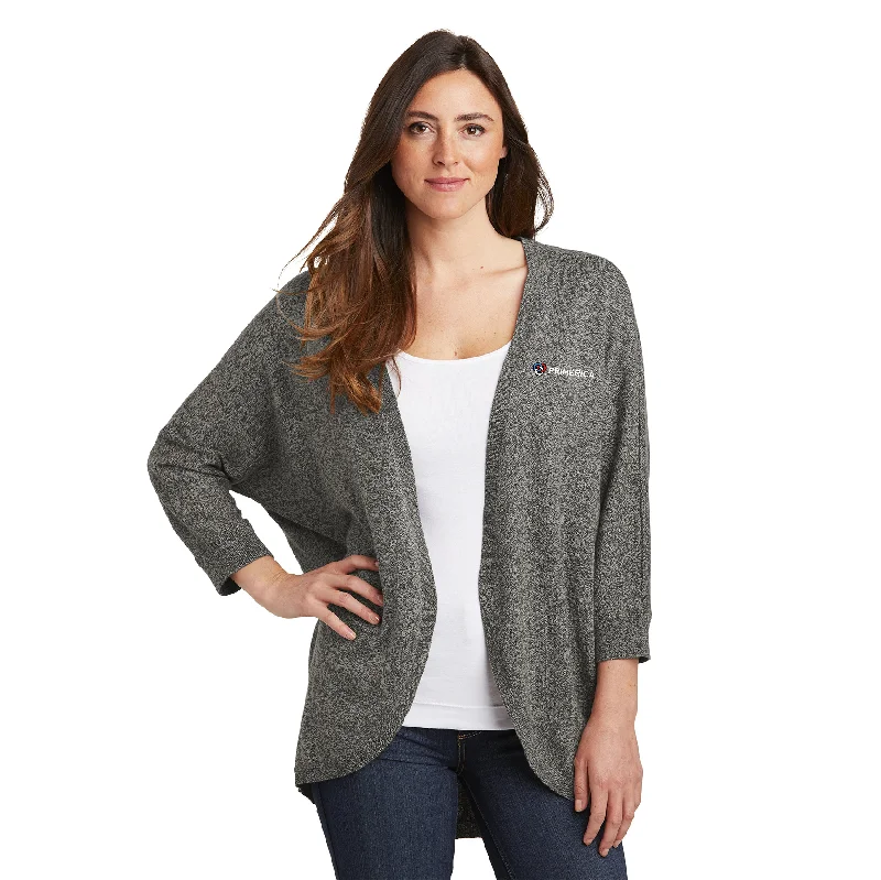 Port Authority Ladies Marled Cocoon Sweater Anti-Pilling Anti-Shrink Durable