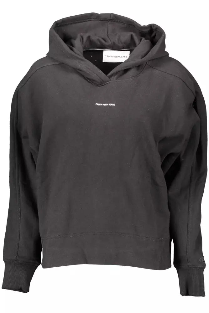 Black Cotton Women Sweater Iron Safe Non-Iron Wrinkle Free