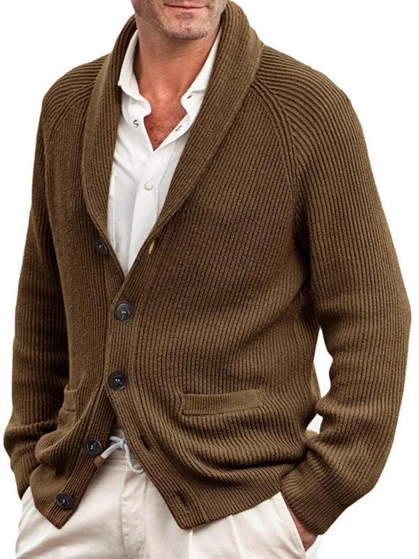 Oversize Knitted Men Cardigan Sweater Cable Knit Ribbed Knit Lace Knit