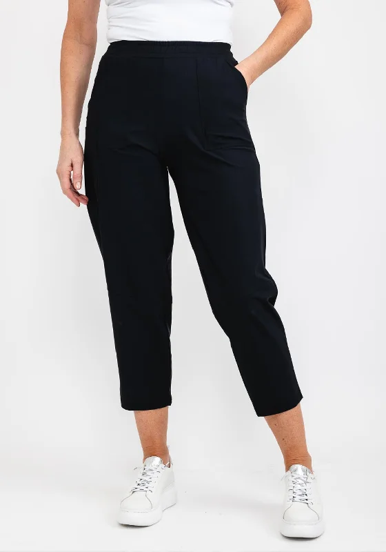 Naya Side Patch Pocket Trouser, Black Trousers stylish modern