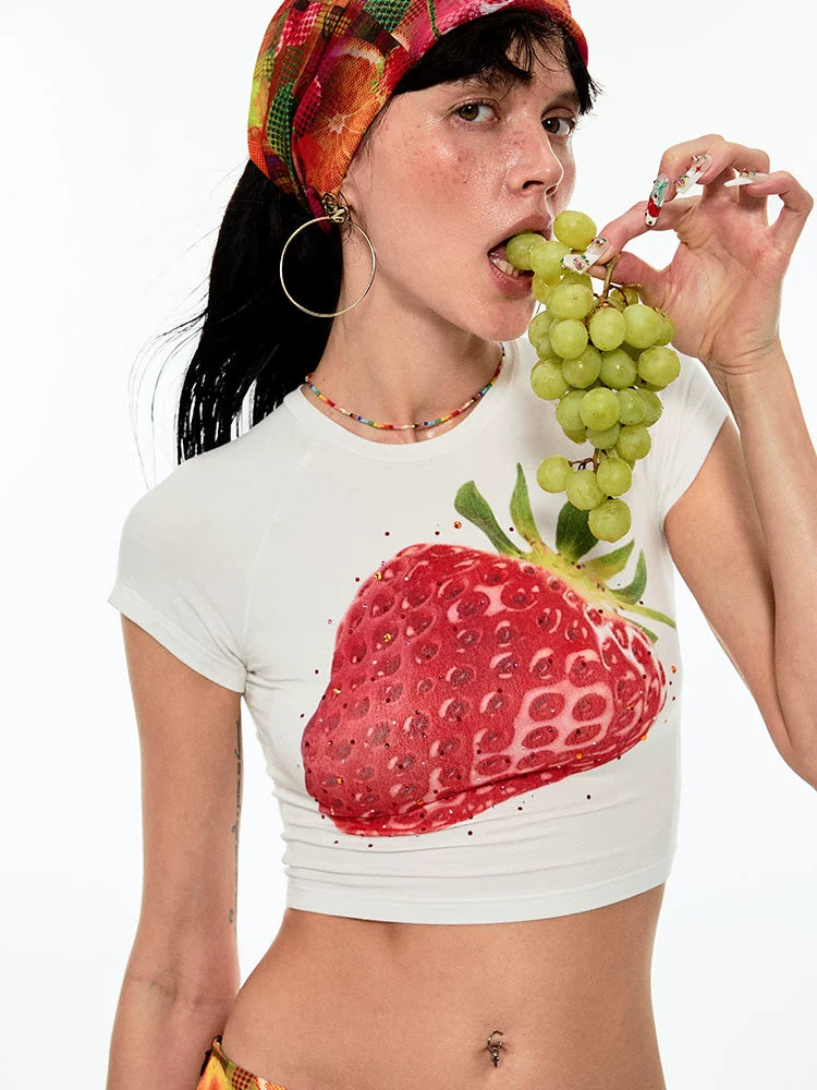 Strawberry printed