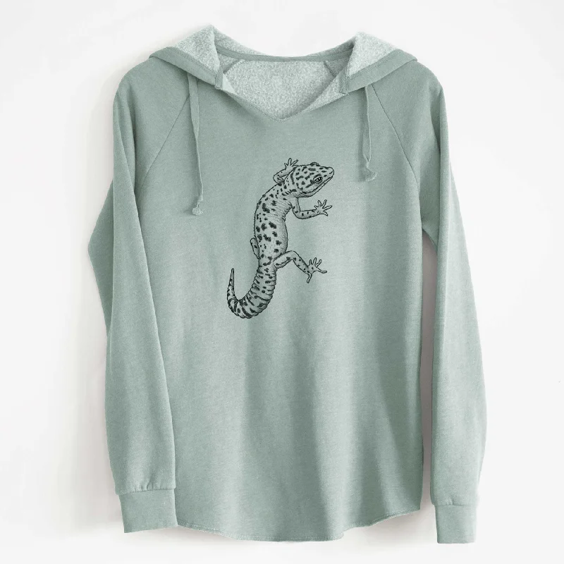 Eublepharis macularius - Leopard Gecko - Cali Wave Hooded Sweatshirt Hoodie with Hood Adjustable Protection