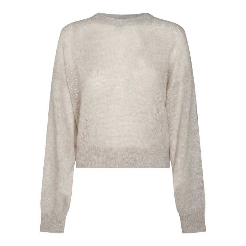 Brunello Cucinelli Sweaters Faux Fur Fabric Real Fur Fabric Shearling Fabric