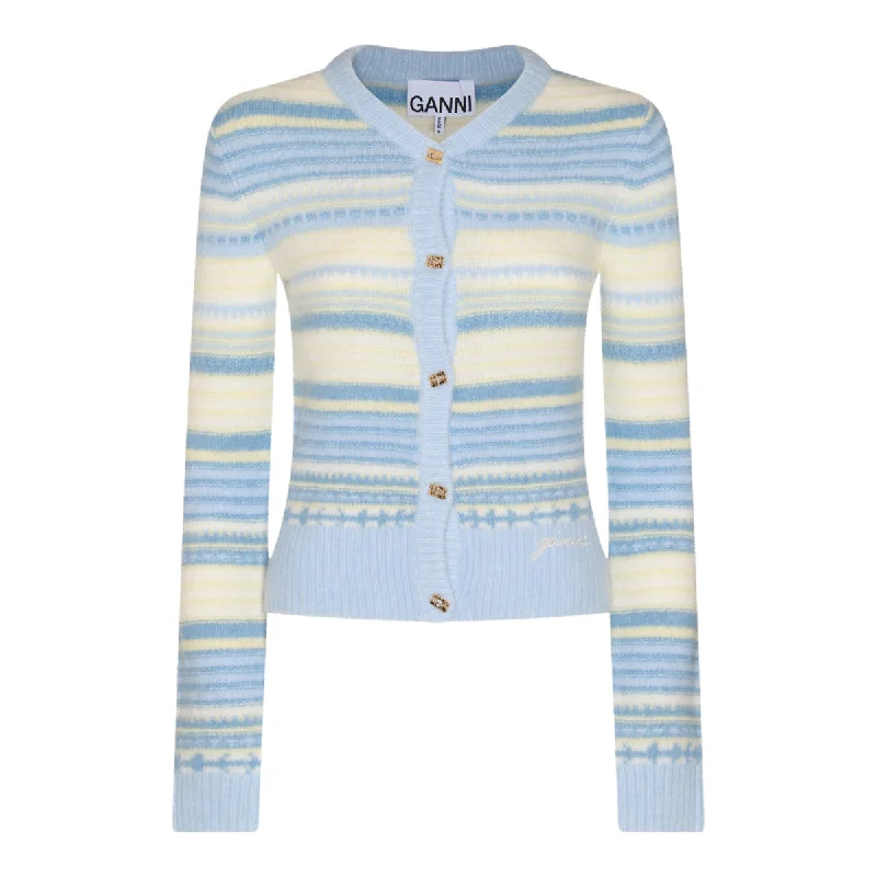 Ganni Sweaters Graphic Sweater Embroidered Appliqued