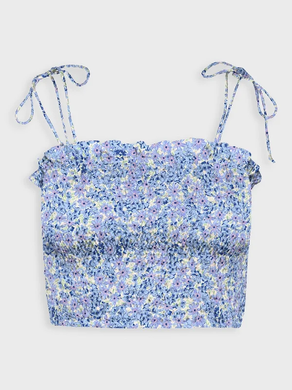Γυναικείο crop top VMHENNA SINGLET CROPPED TOP 10269572 | 10269572 Jersey Fabric Tulle Fabric Batik Fabric