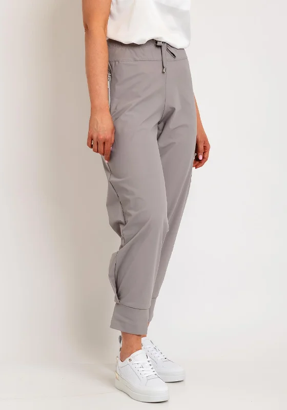 Naya Cuff Side Zip Casual Trouser, Mink Trousers luxurious high-end