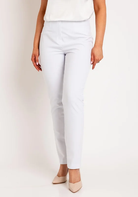 Robell Jacklyn Slim Comfort Trousers, White Trousers Top Rated