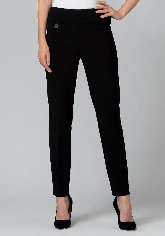 Joseph Ribkoff Contour Waistband Slim Fit Trouser, Black Trousers Cargo Utility