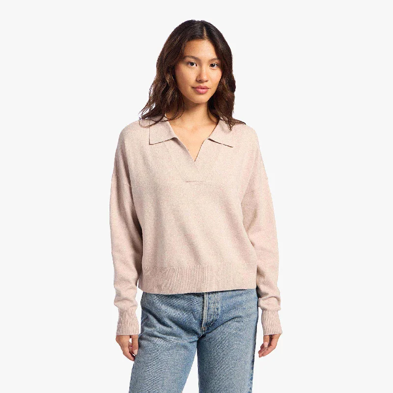 Luxe Knit Polo Sweater | Doe Faux Fur Fabric Real Fur Fabric Shearling Fabric