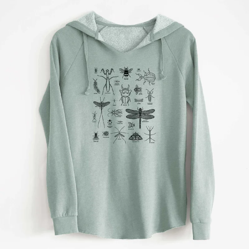 Chart of Arthropods/Insects - Cali Wave Hooded Sweatshirt Hoodie with Oversized Fit Loose Comfortable