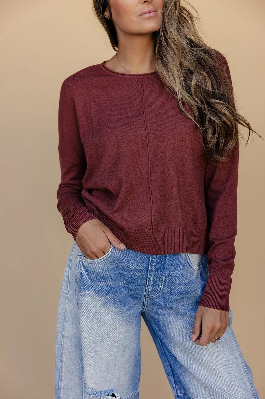 August Slipped Away Sweater Ribbed Striped Patterned