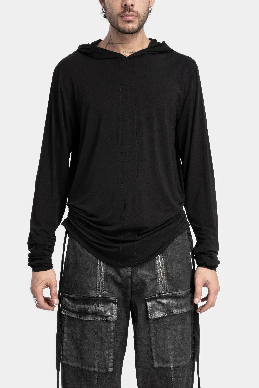 Lightweight hooded sweater Slim Fit Regular Fit Oversized