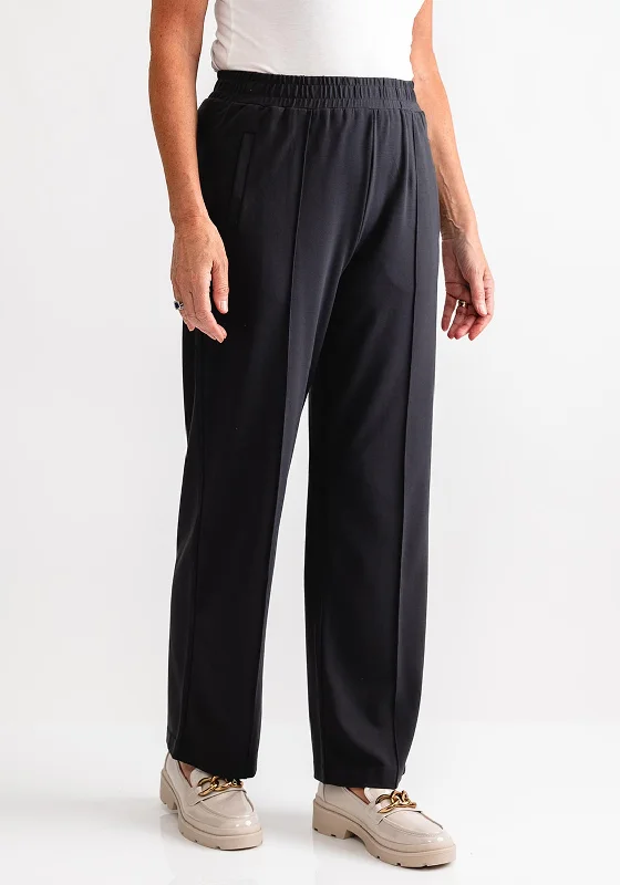 Fransa Wide Leg Trousers, Dark Grey Trousers Recommended Stylist