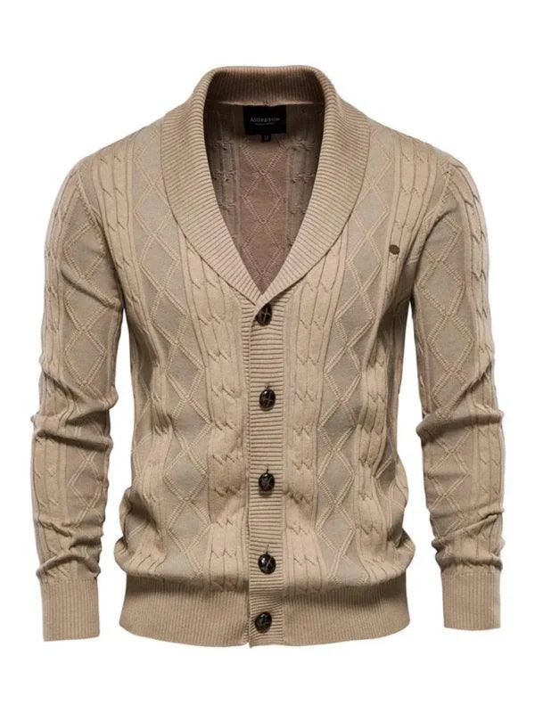 Domingo Men Cardigan Sweater Faux Fur Fabric Real Fur Fabric Shearling Fabric