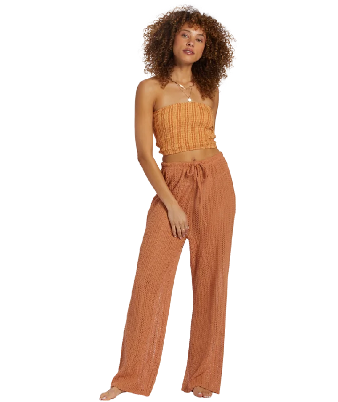 Keep It Simple Smocked Crop Top Chenille Blend Fleece Blend Nylon Blend