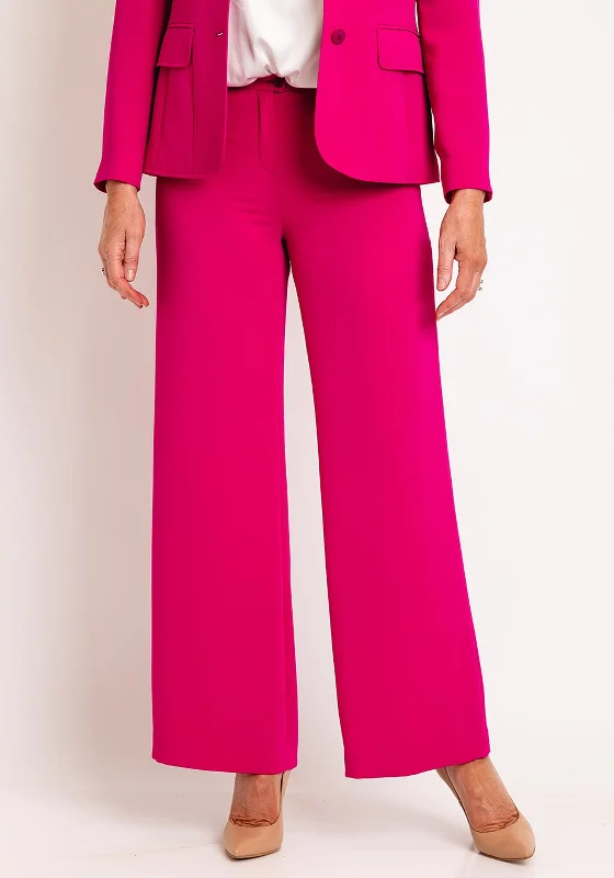 Christina Felix Wide Leg Trousers, Pink Trousers Lace Delicate