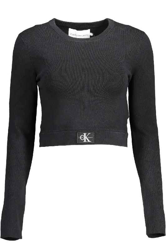 Black Lyocell Women Sweater Long Sweater Short Sweater Cropped Sweater