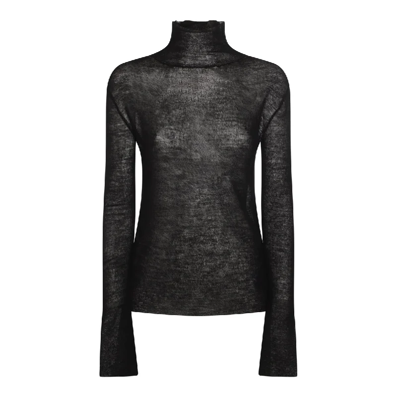 Jil Sander Sweaters Black Neon Metallic Matte
