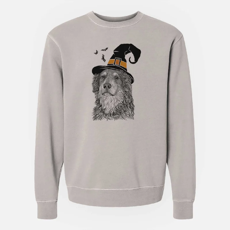 Witch Ranger the Mixed Breed - Unisex Pigment Dyed Crew Sweatshirt Hoodie with Color Block Contrast Stylish