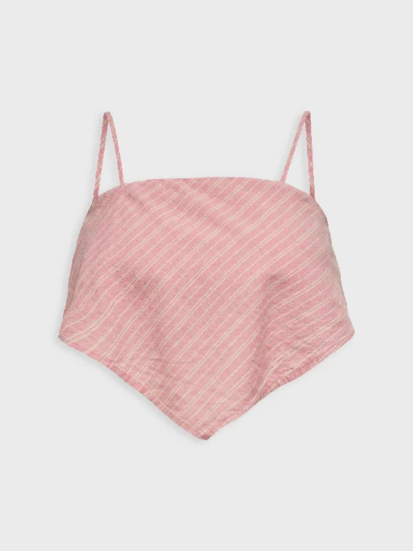 Γυναικείο top ONLSOPHIE STRAP STRIPE CROP TOP PNT 15260399 | 15260399 Hooded Caped Shawl Collar
