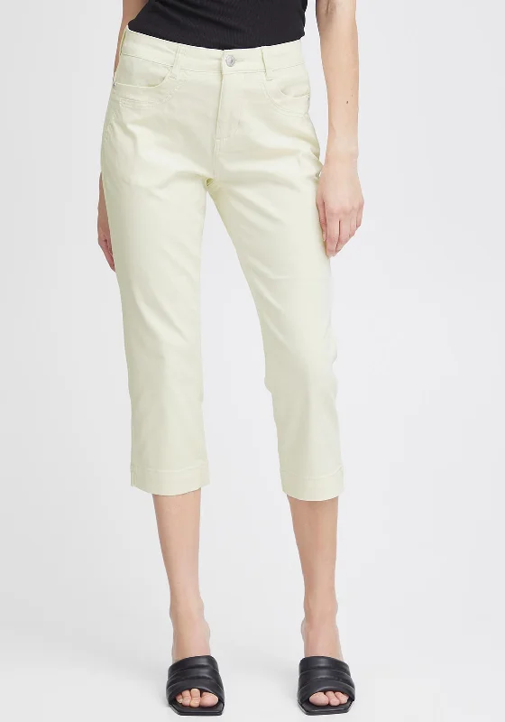 Fransa Fotwill Capri Trousers, Arctic Wolf Trousers Trousers Formal