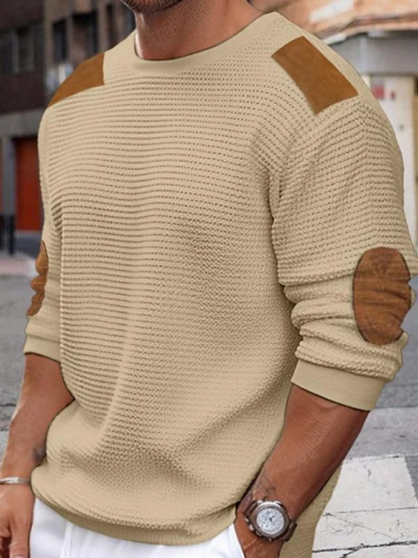 Casual Men Sweater Pullover Nylon Fabric Polyester Fabric Spandex Fabric