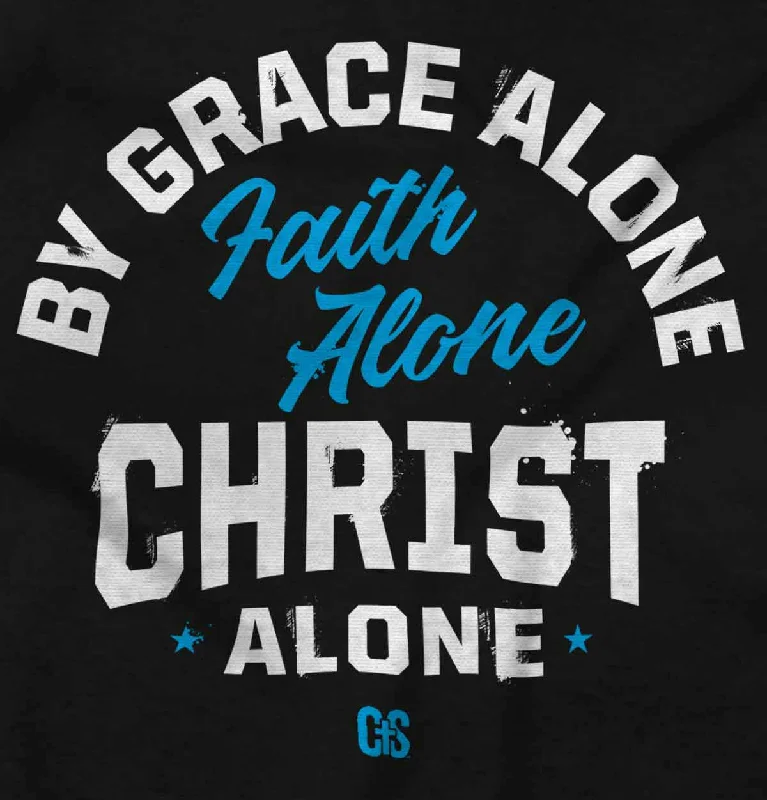 Grace Faith Christ Alone Crop Top Hoodie Lace Blend Ribbed Blend Corduroy Blend