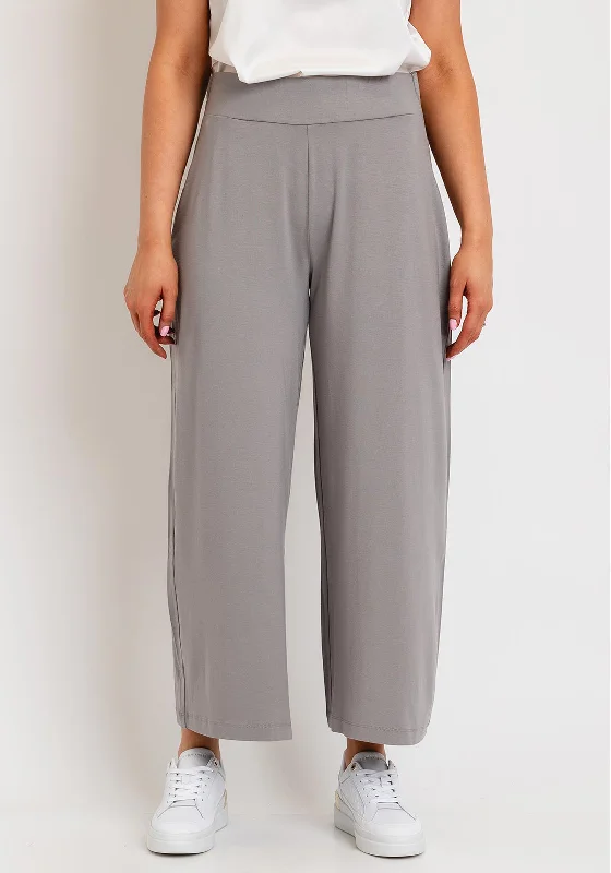 Naya Wide Leg Crop Trouser, Mink Trousers Versatile Stylish