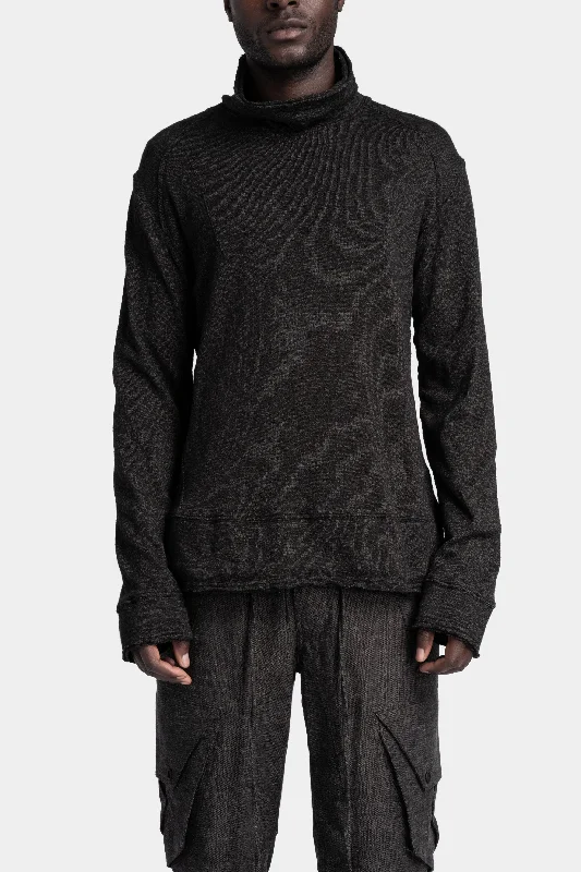 Drop neck sweater Graphic Sweater Embroidered Appliqued