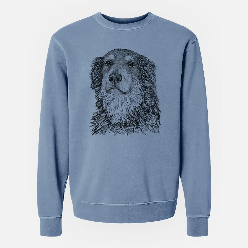 Bare Ranger the Mixed Breed - Unisex Pigment Dyed Crew Sweatshirt Hoodie with Gradient Ombre Colorful