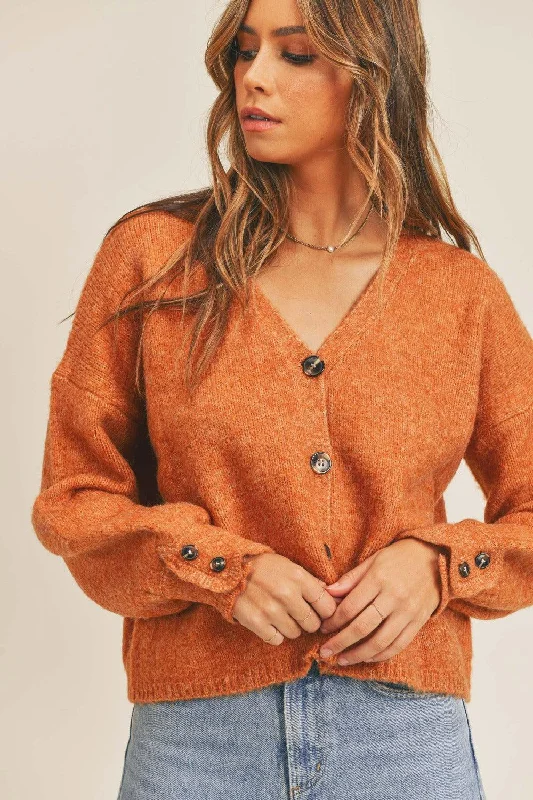 MABLE Long Sleeve Button Down Sweater Cardigan Anti-Pilling Anti-Shrink Durable