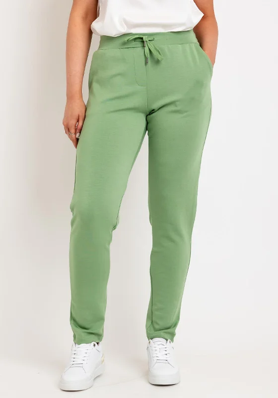 Soyaconept Banu Jogger Style Trousers, Green Trousers Travel Practical