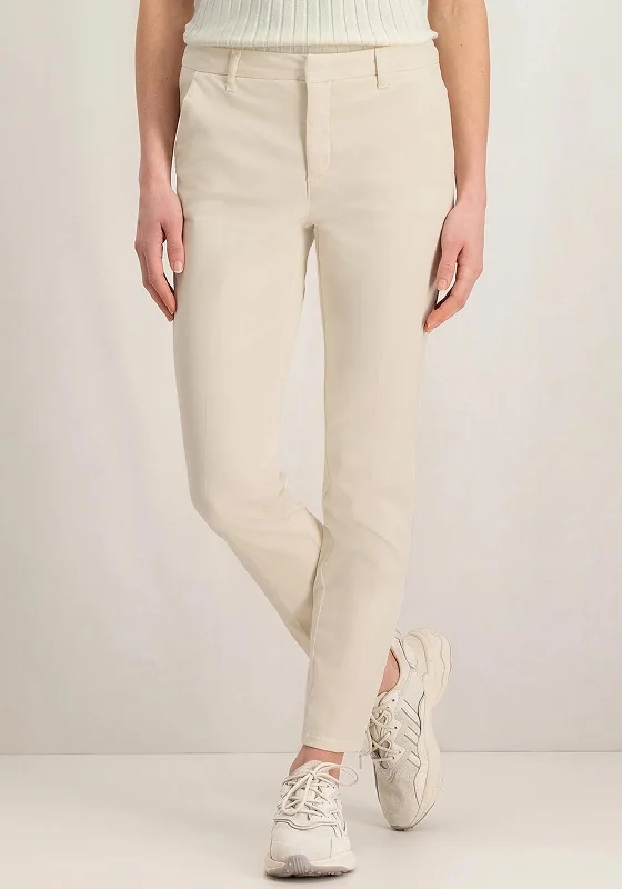 YAYA Basic Straight Leg Chino Trouser, Off-White Trousers Favorite Customer