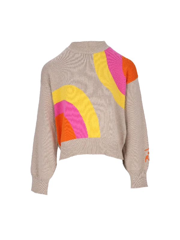 graphic crewneck sweater Stylish Fashionable Trendy