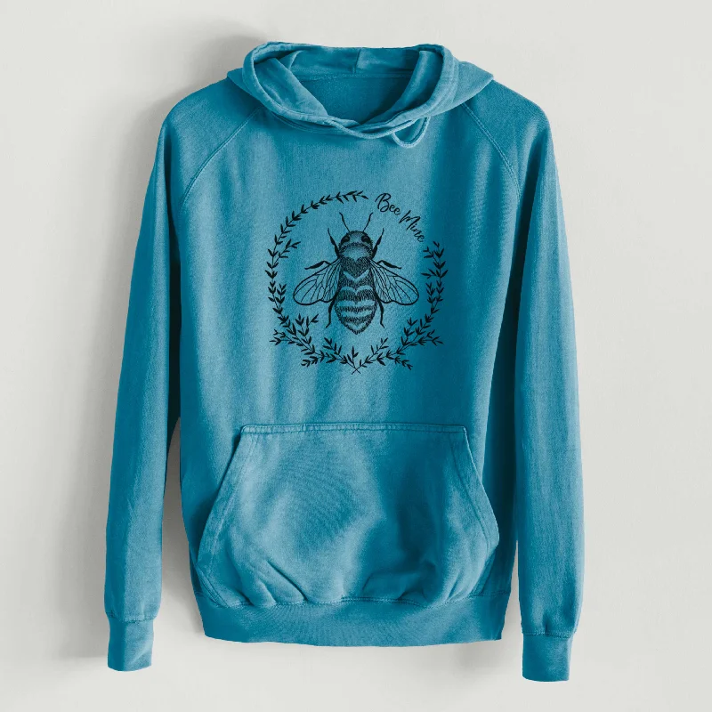 Bee Mine  - Mid-Weight Unisex Vintage 100% Cotton Hoodie Hoodie with Contrast Stitching Detailed Premium