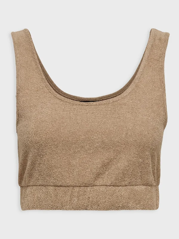 Γυναικείο crop top ONLTARA S/L TOP SWT 15258012 | 15258012 Satin Blend Silk Blend Wool Blend