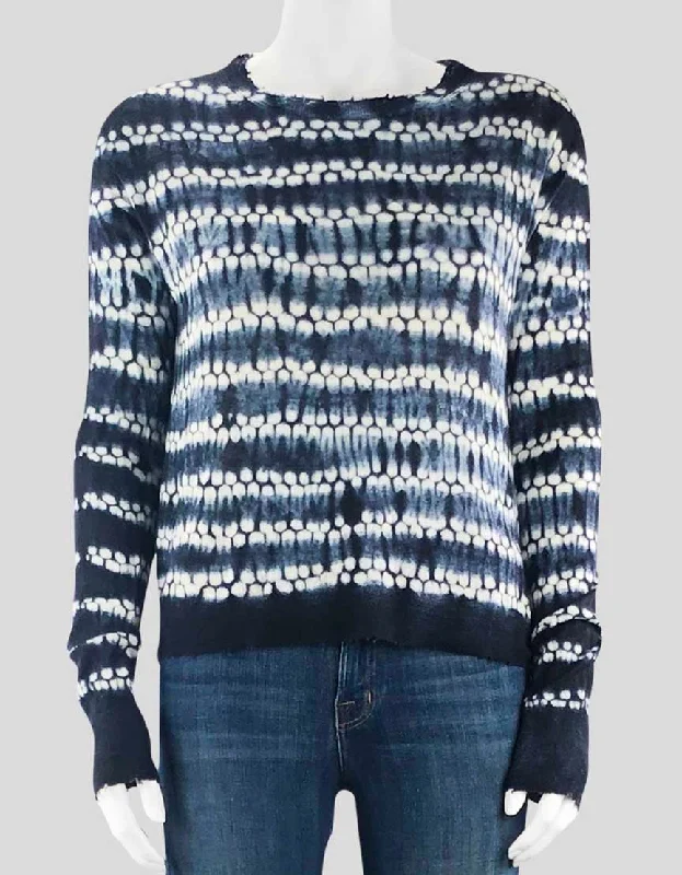 HELMUT LANG Tie Dye Crewneck Sweater - Small Stylish Fashionable Trendy