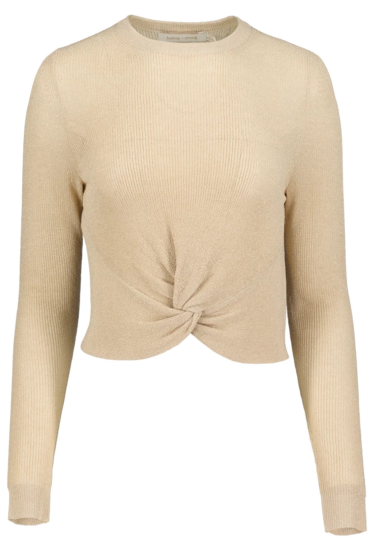 lurex twist front sweater Casual Formal Business