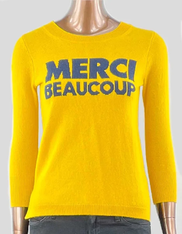 J. Crew Merci Beaucoup Cashmere Sweater - XXS Chenille Brocade Lace