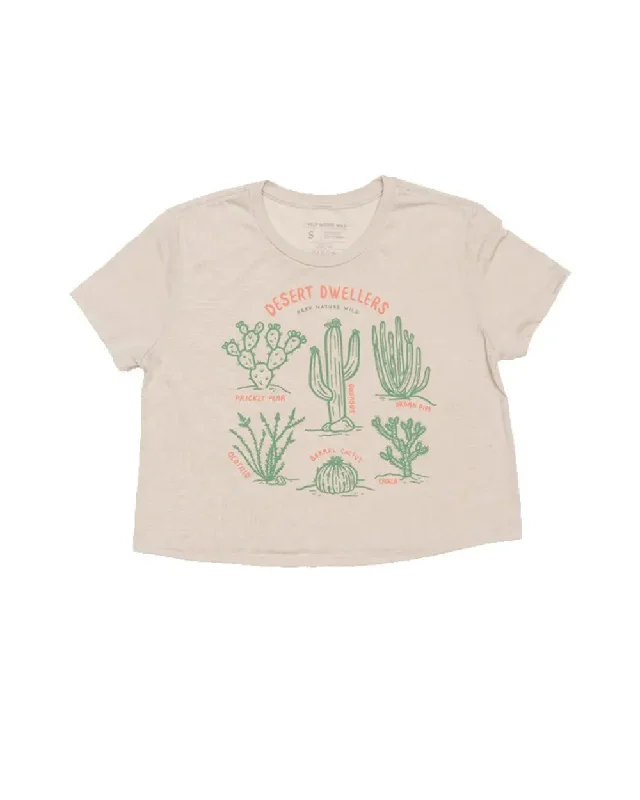 Desert Dwellers Women's Crop Top | Dust Anti-Pilling Machine Wash Handmade