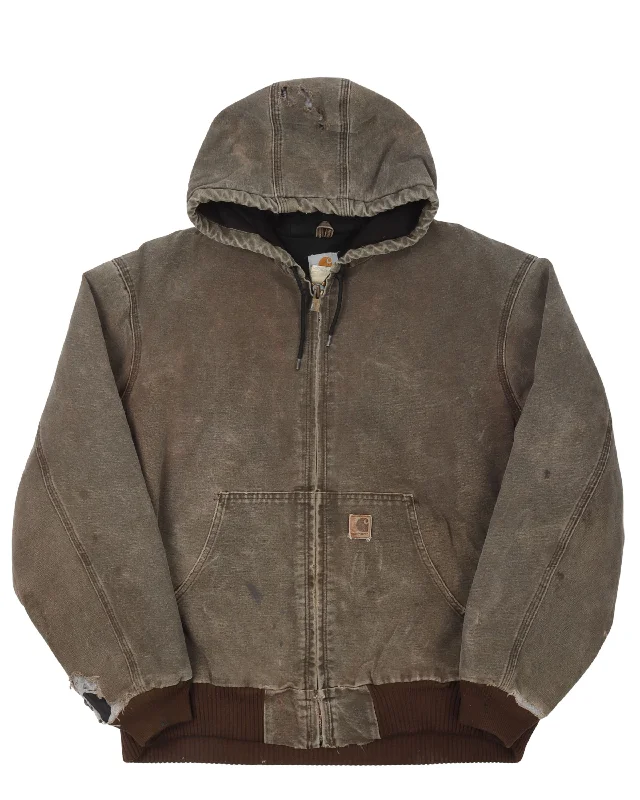 Carhartt Hooded Work Jacket Wool Jacket Cashmere Jacket Tweed Jacket