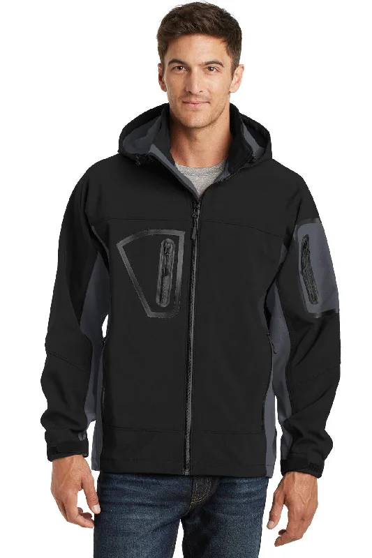 Port Authority Waterproof Soft Shell Jacket.  J798 Notch Collar Jacket Peter Pan Collar Jacket Cowl Neck Jacket