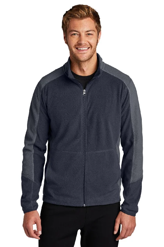 Port Authority Colorblock Microfleece Jacket. F230 Belted Jacket Elasticated Jacket Padded Jacket