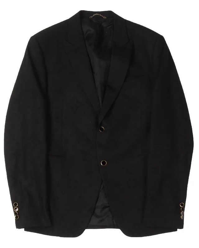 Cut Away Monogram Galaxy Jacket Cotton Jacket Linen Jacket Terry Jacket