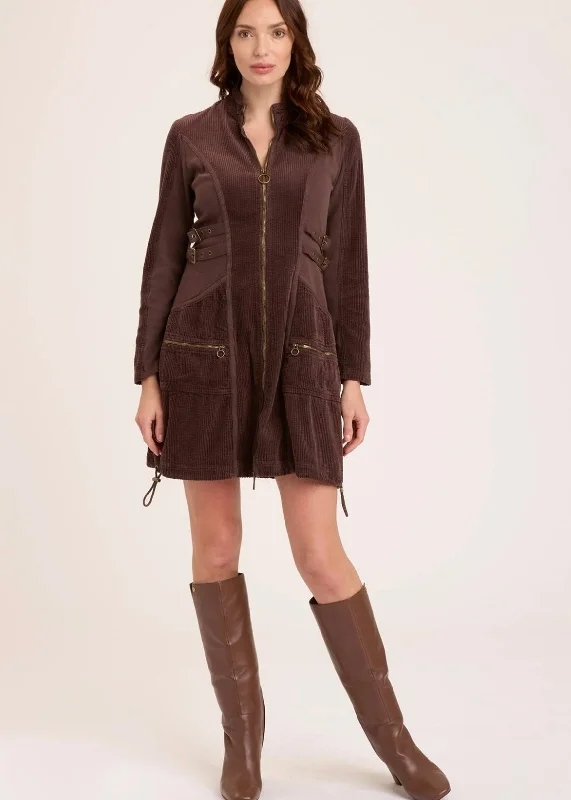 Uzma Jacket Dress - Final Sale Faux Fur Fabric Real Fur Fabric Shearling Fabric