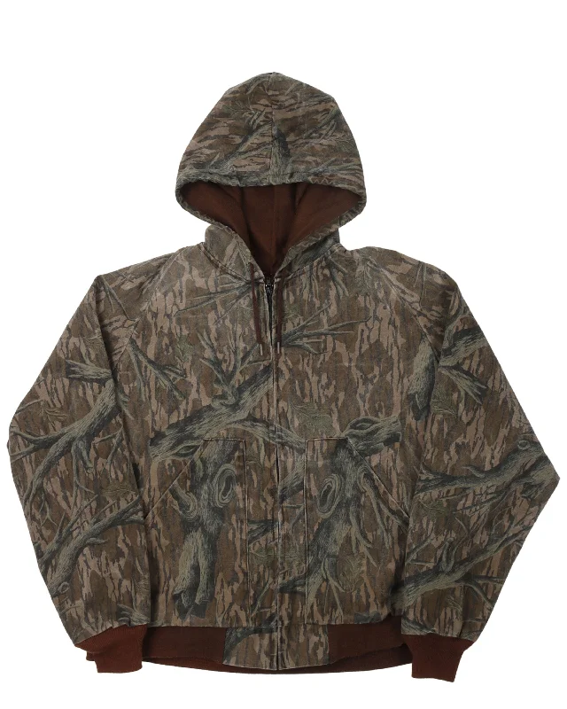 Mossy Oak Realtree Canvas Jacket Toggled Jacket Drawstring Jacket Belted Jacket